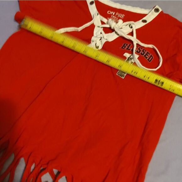 On Fire brand "Blessed America" Tank Top Size: 12 L (0401) - Picture 3 of 7